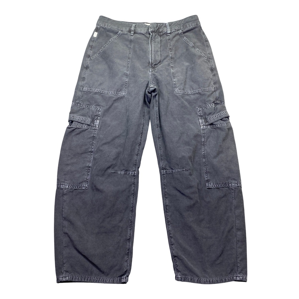Citizens of Humanity Marcelle Cargo Pants 29 Washed Black Wide Leg 2078-676